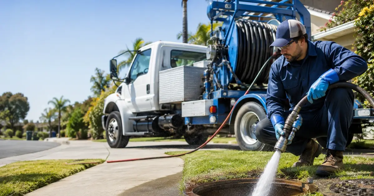 Hydro jet sewer cleaning Temecula