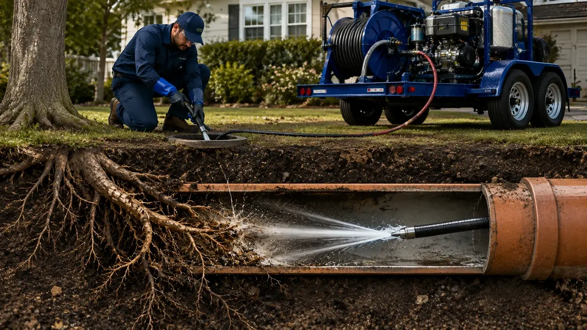 Tree Root Removal with Hydro Jetting in Temecula